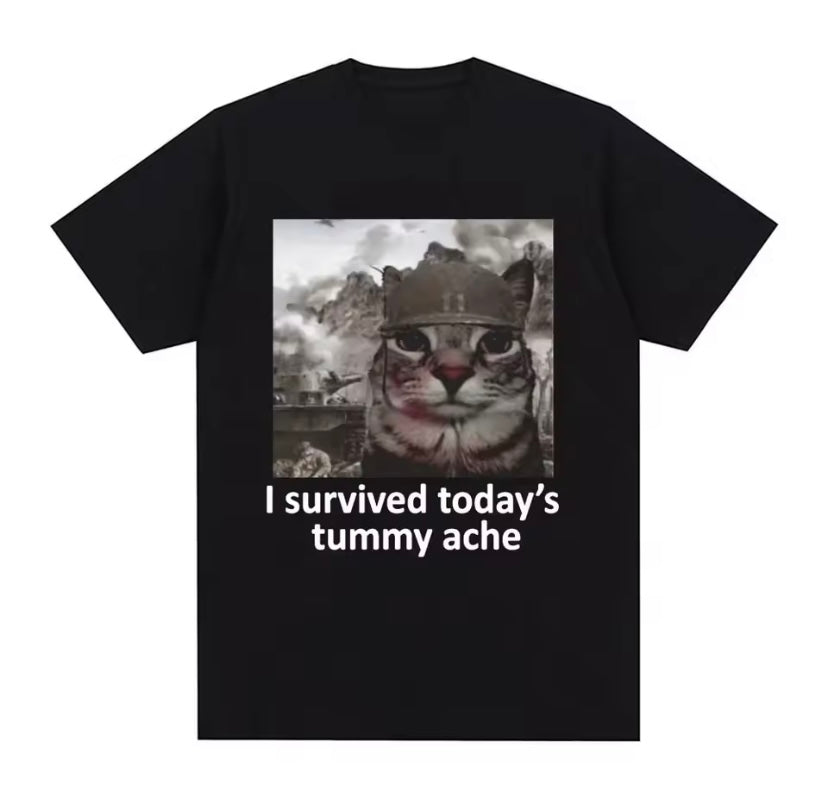 T-Shirt - I Survived Todays Tummy Ache