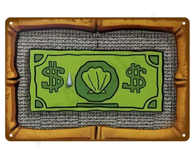Funny Sign - Cartoon Cash