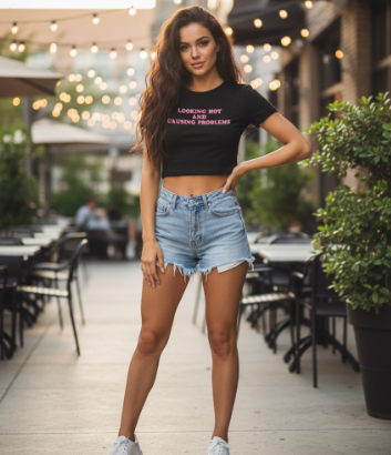 Looking Hot And Causing Problems - Crop Top